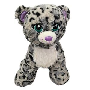 Build a Bear Sparkle‎ Snow Leopard Big Cat Zoo Stuffed Animal Plush Toy 12"